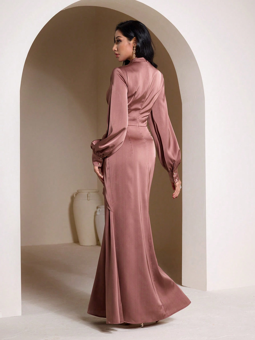 Rochie maxi SHEIN, roz