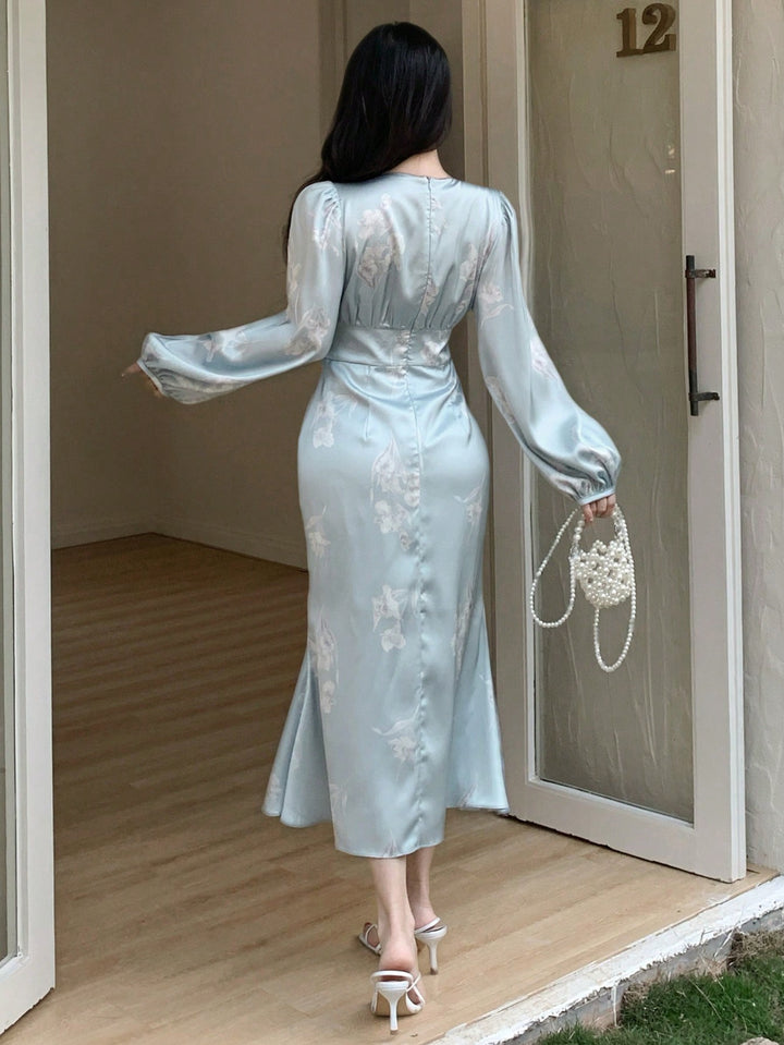 Rochie midi SHEIN, albastru
