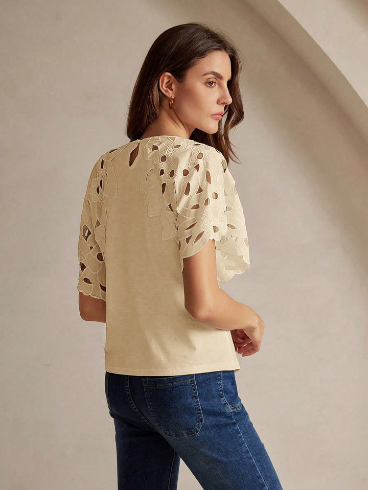 Tricou SHEIN, crem