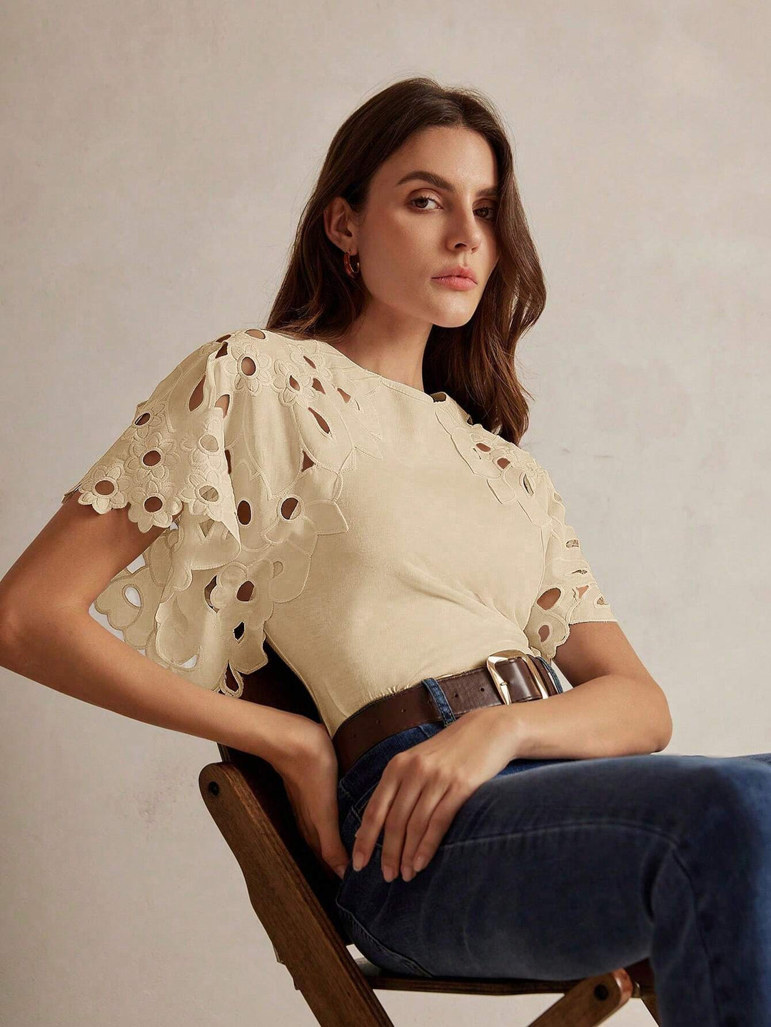 Tricou SHEIN, crem