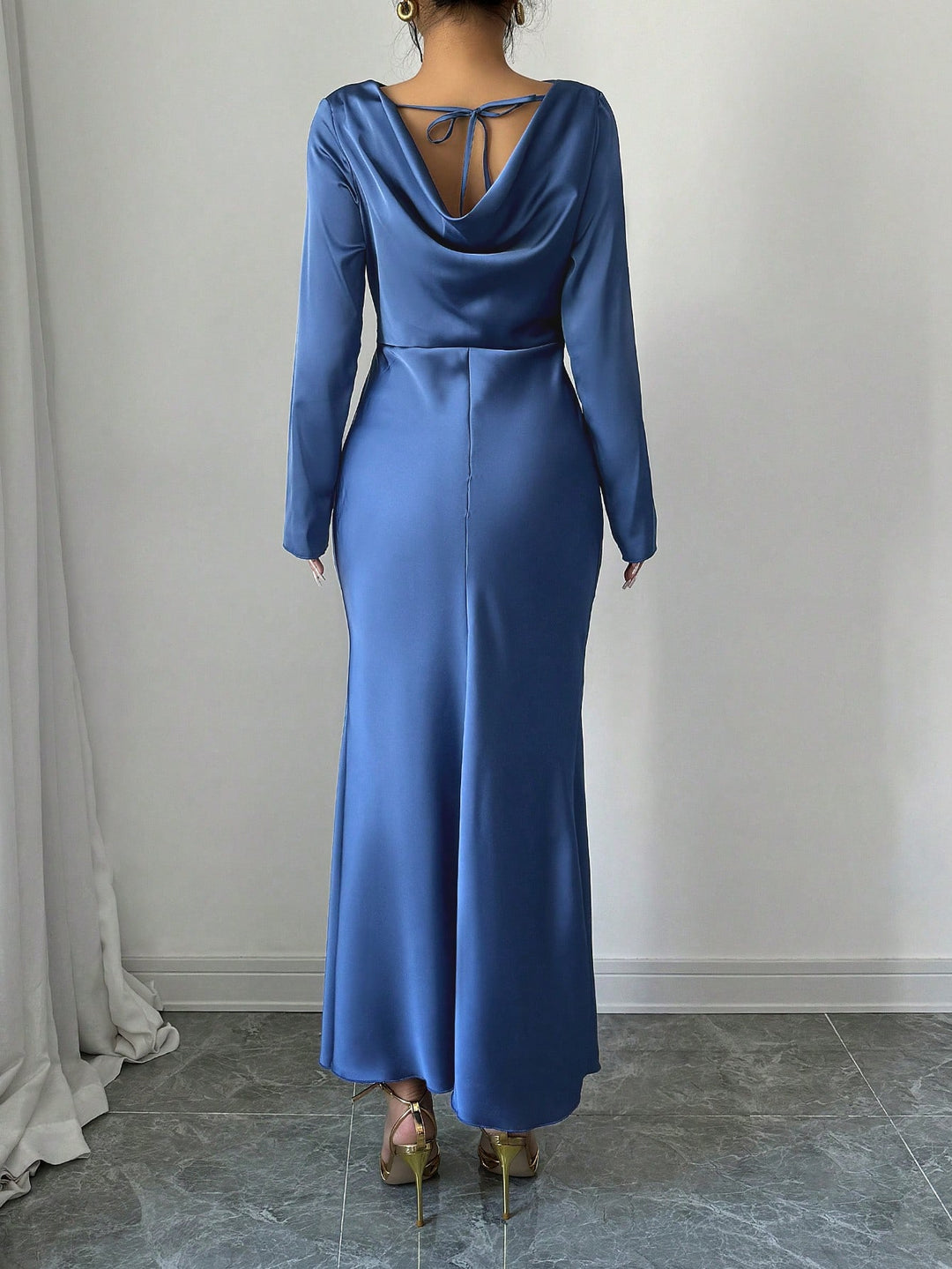 Rochie maxi SHEIN, albastru