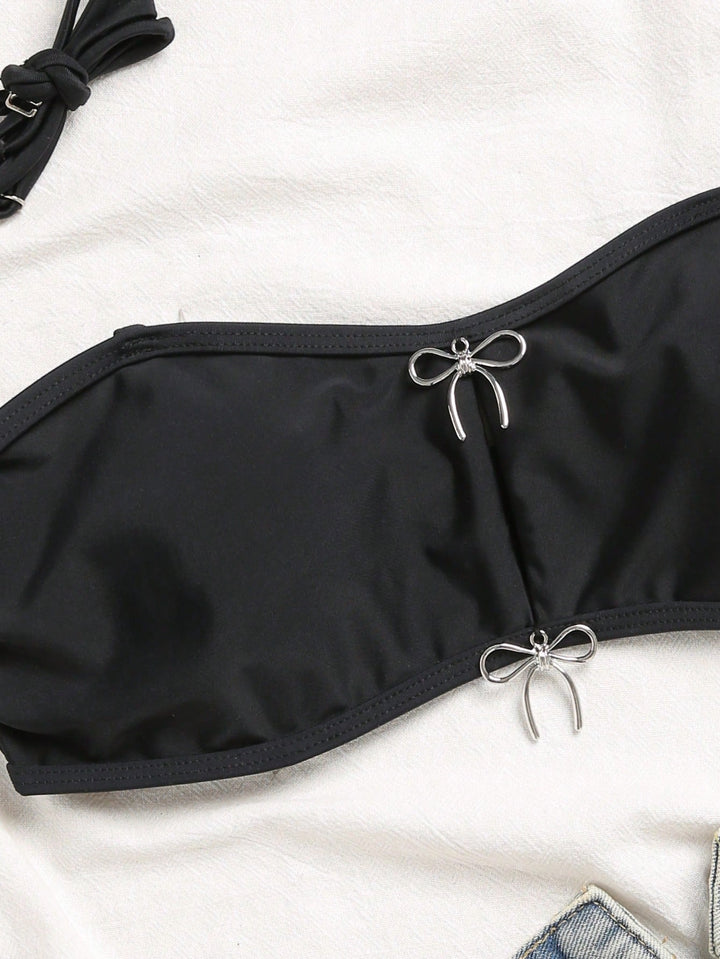 Sutien de baie SHEIN, negru