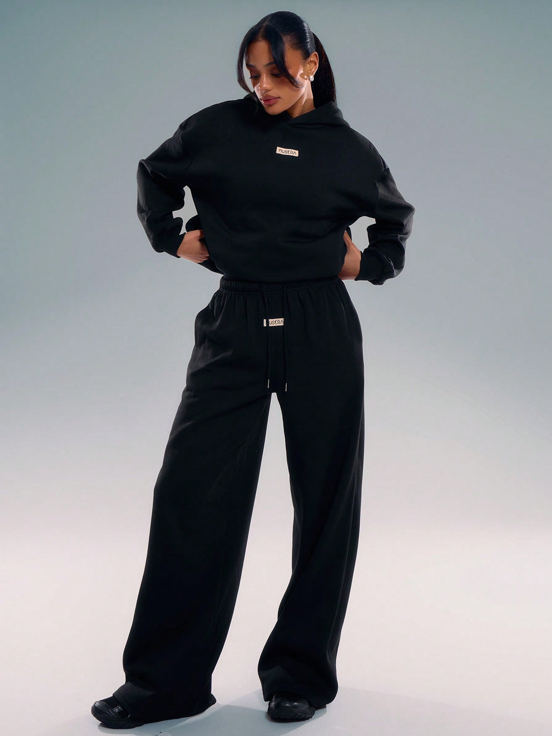 Pantaloni SHEIN, negru