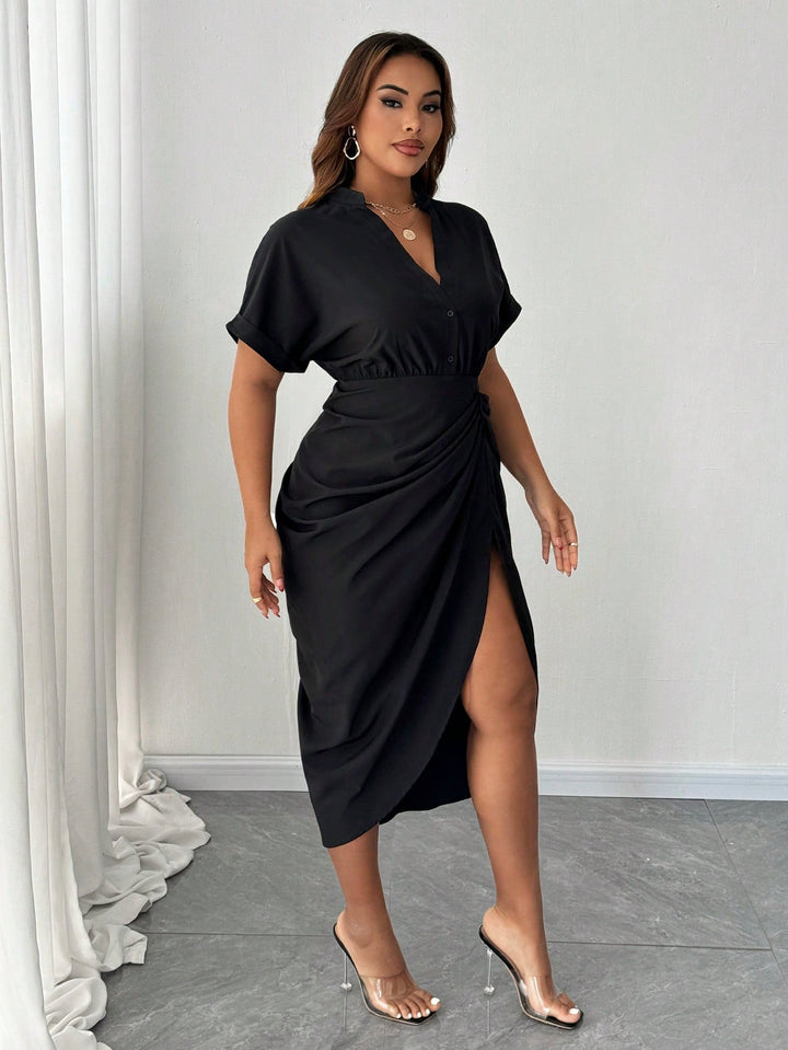 Rochie midi SHEIN, negru