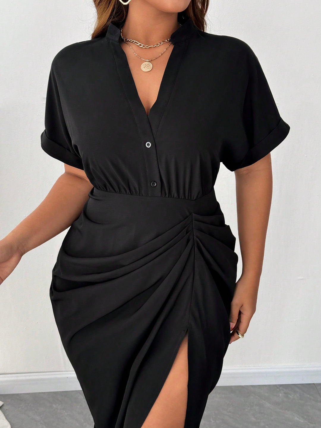 Rochie midi SHEIN, negru