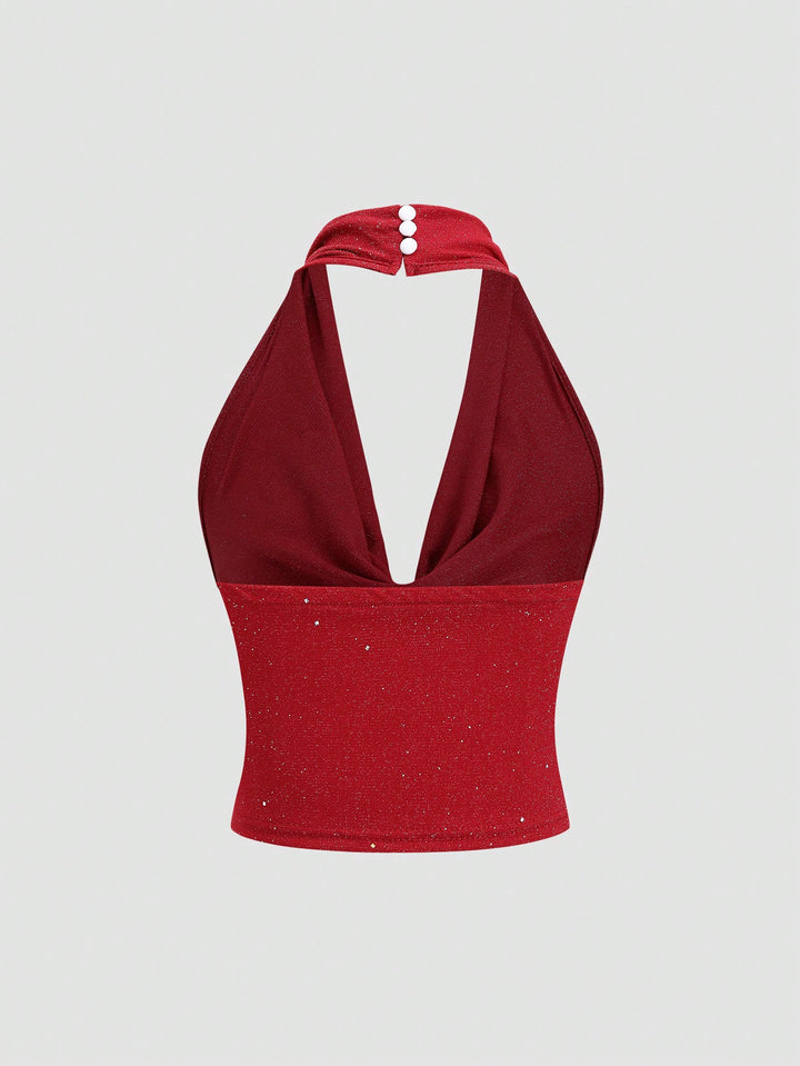 Top SHEIN, roșu