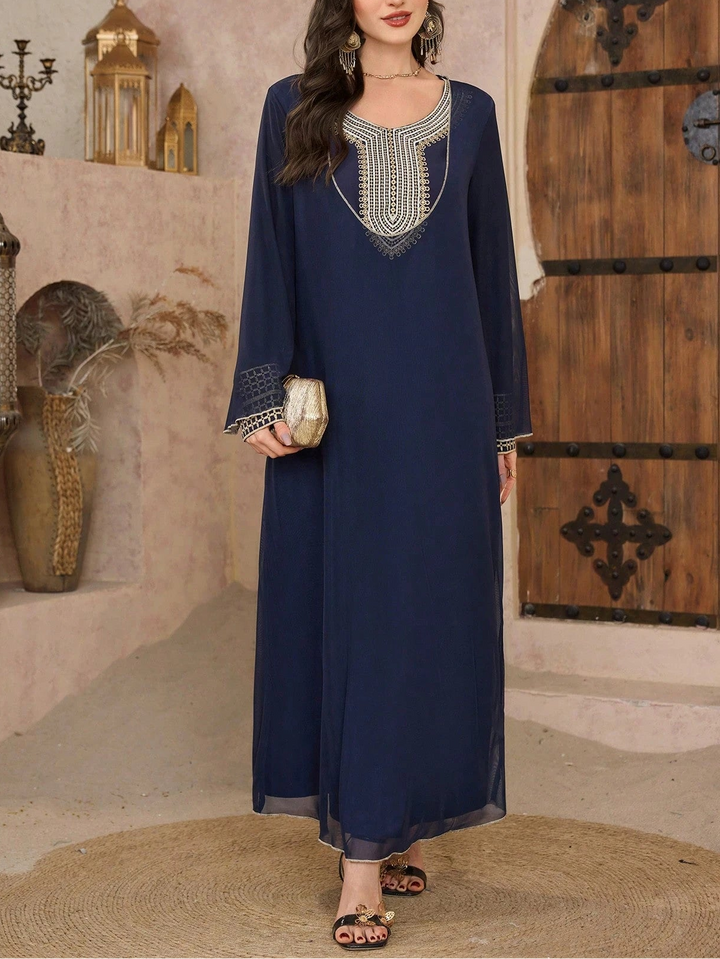 Rochie maxi SHEIN, bleumarin