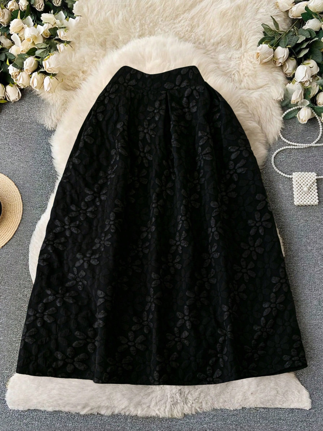 Fustă maxi SHEIN, negru