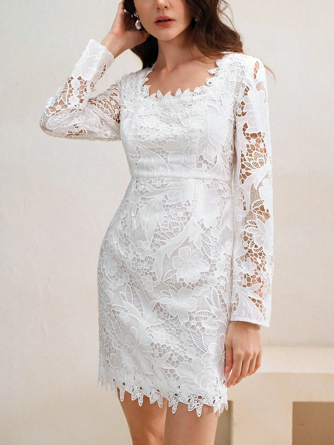 SHEIN mini ruha, fehér