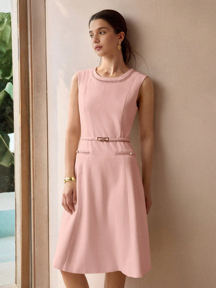 Rochie midi SHEIN, roz