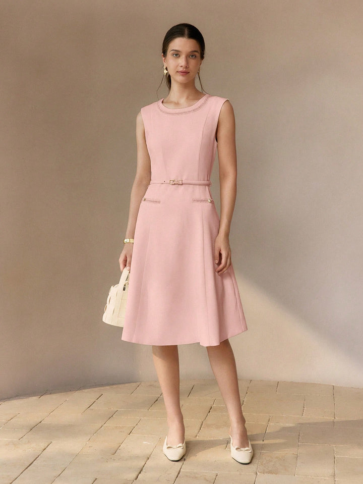 Rochie midi SHEIN, roz