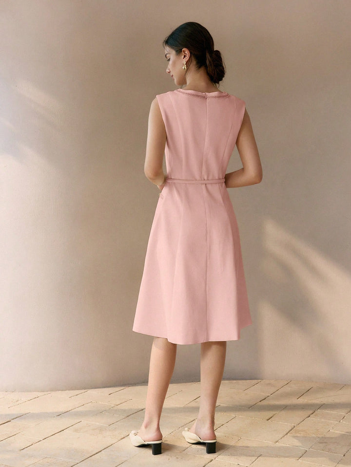 Rochie midi SHEIN, roz