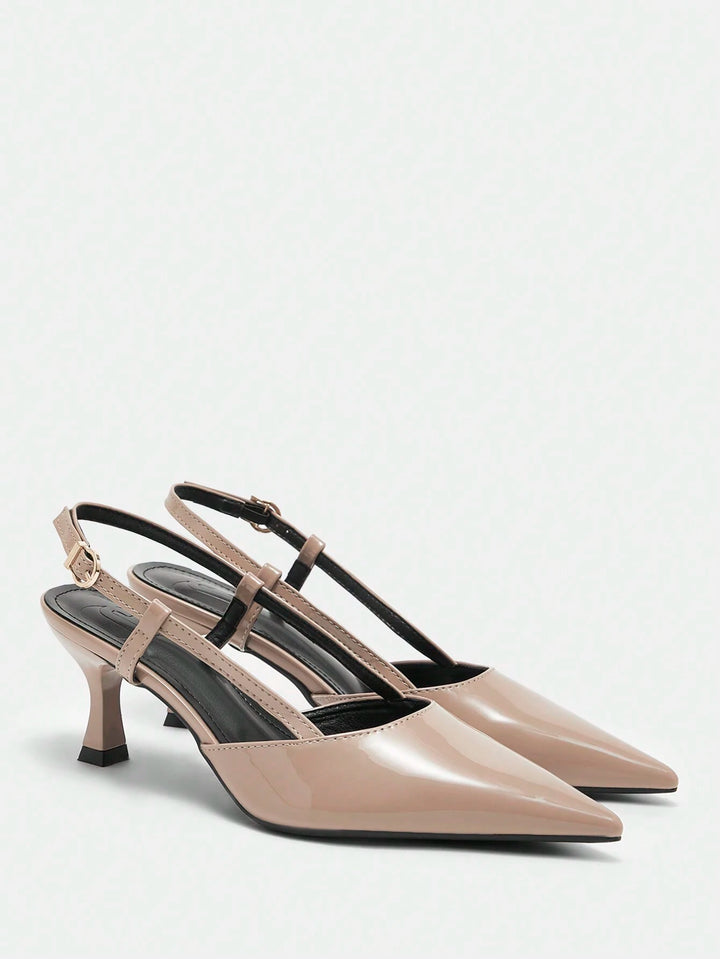 Pantofi cu toc SHEIN, bej