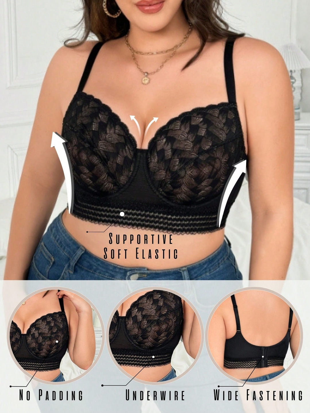 Sutien SHEIN, negru