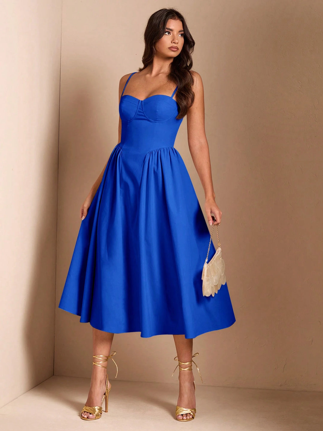 Rochie maxi SHEIN, albastru