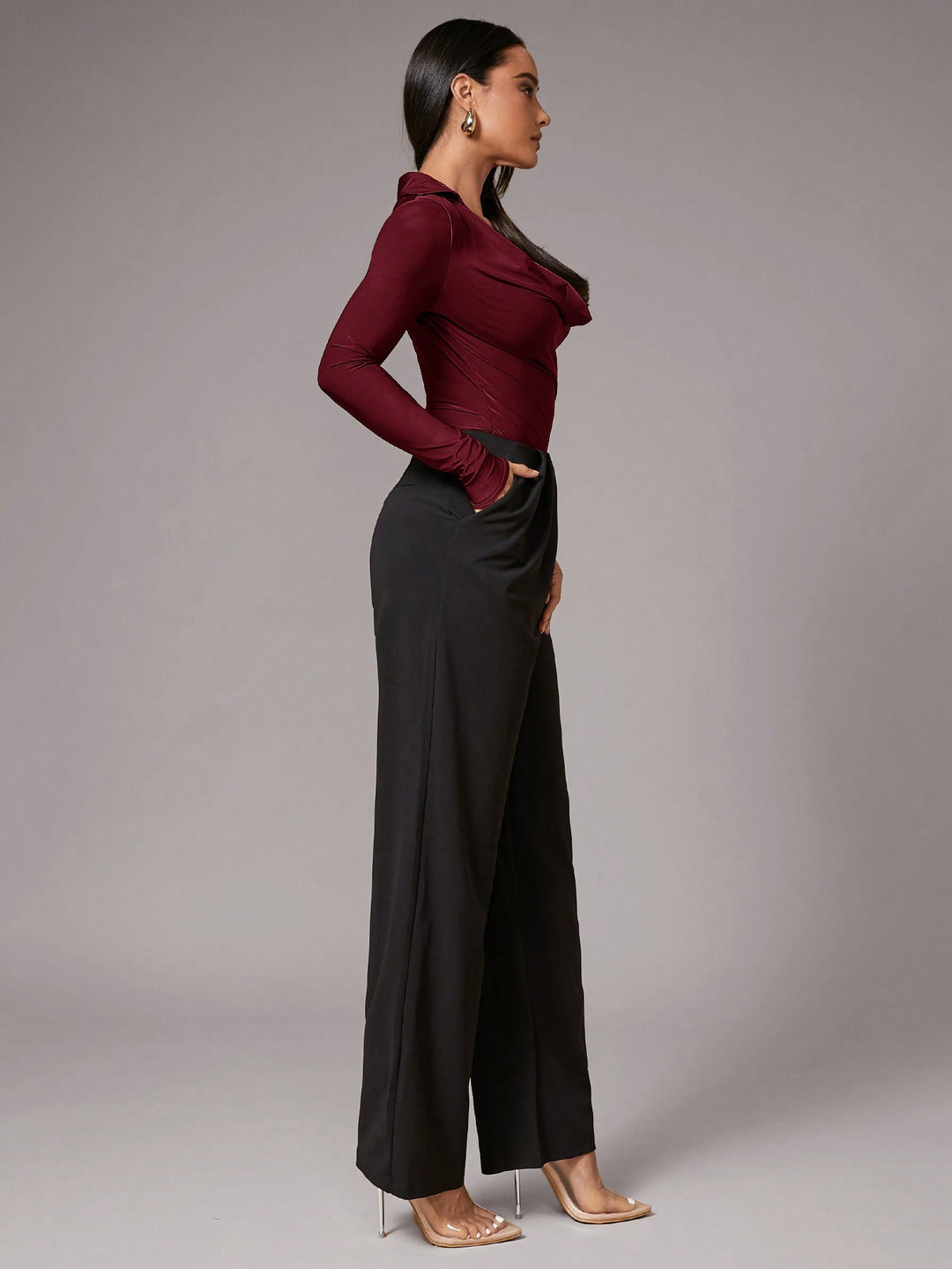 Body SHEIN, vișiniu