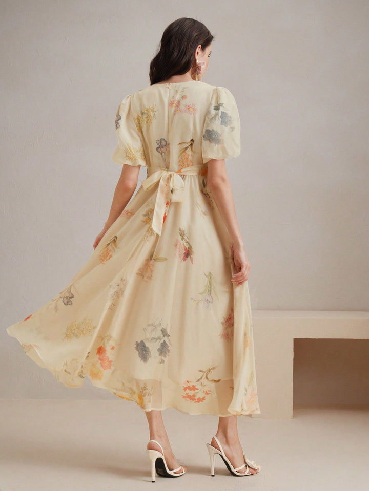 Rochie midi SHEIN, bej