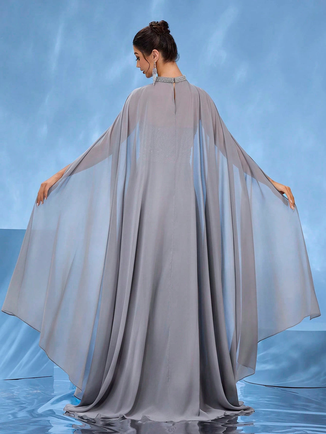 Rochie de ocazie SHEIN, gri