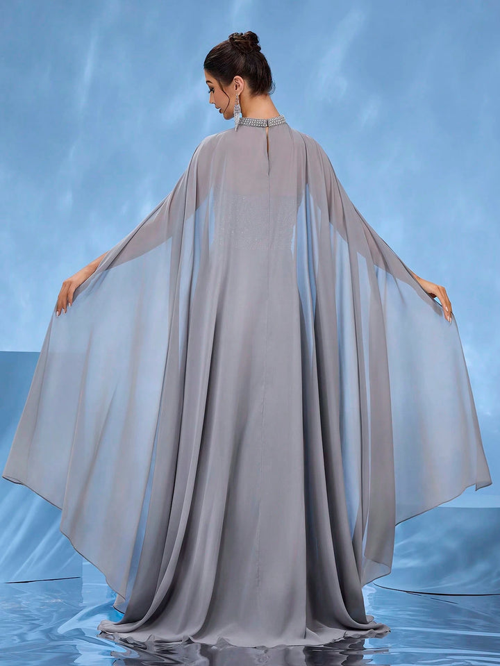 Rochie de ocazie SHEIN, gri