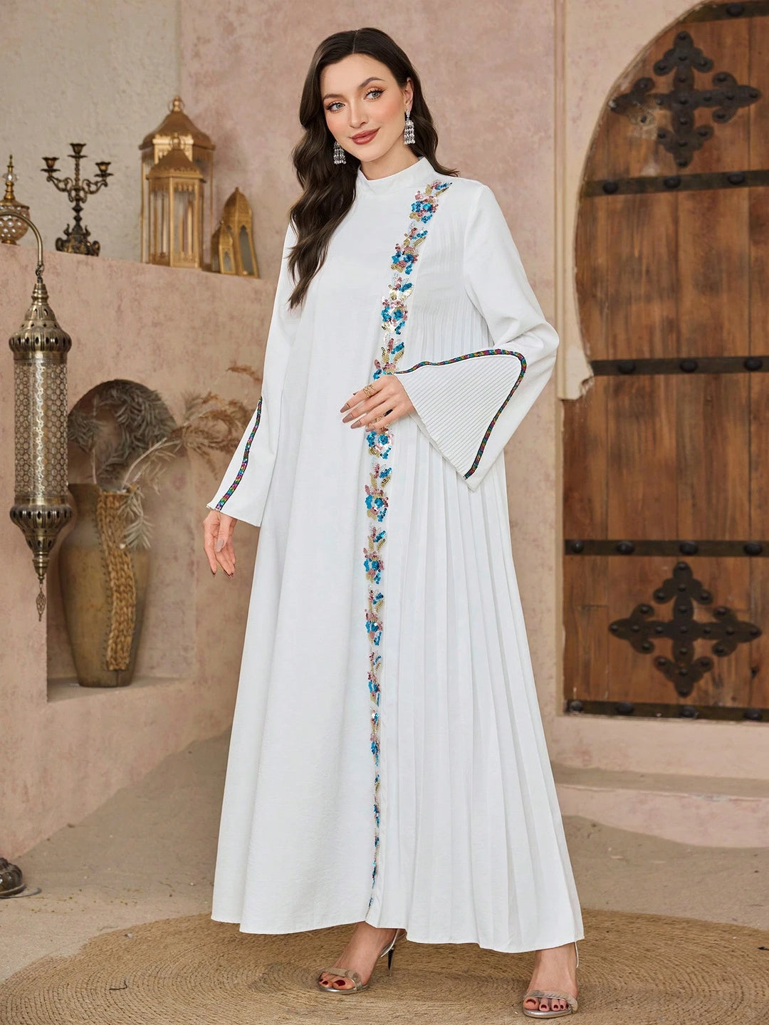 Rochie maxi SHEIN, alb