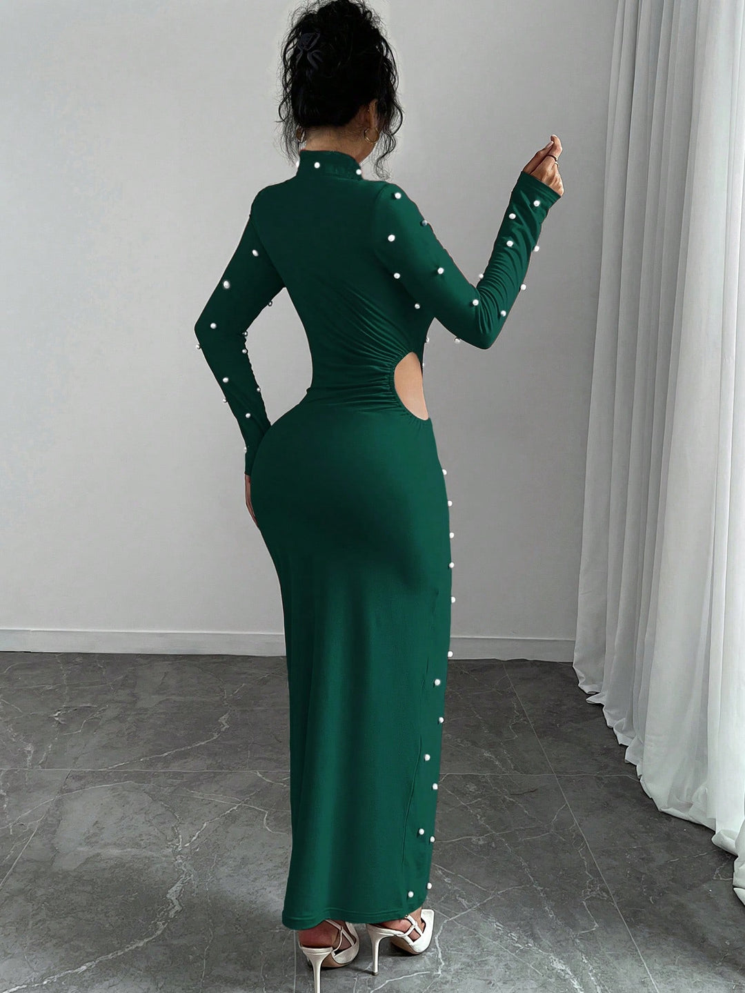Rochie maxi SHEIN, verde