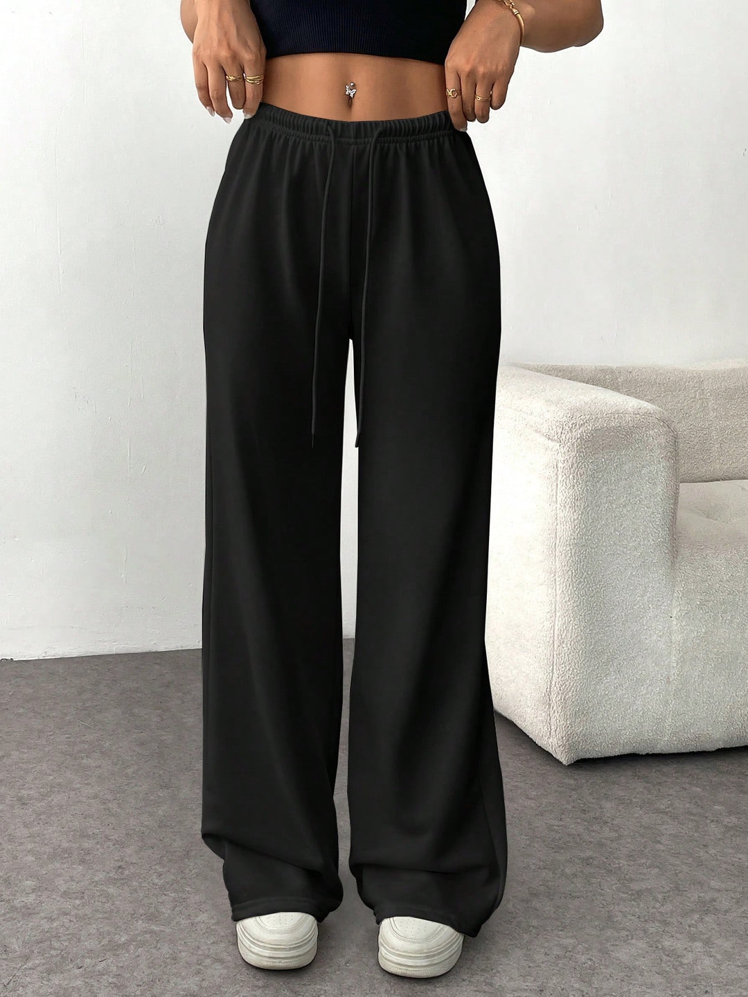 Pantaloni SHEIN, negru