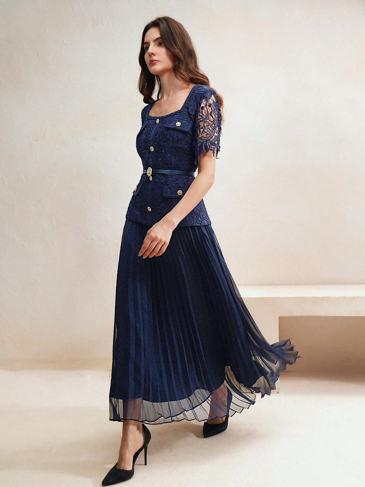 Rochie maxi SHEIN, albastru