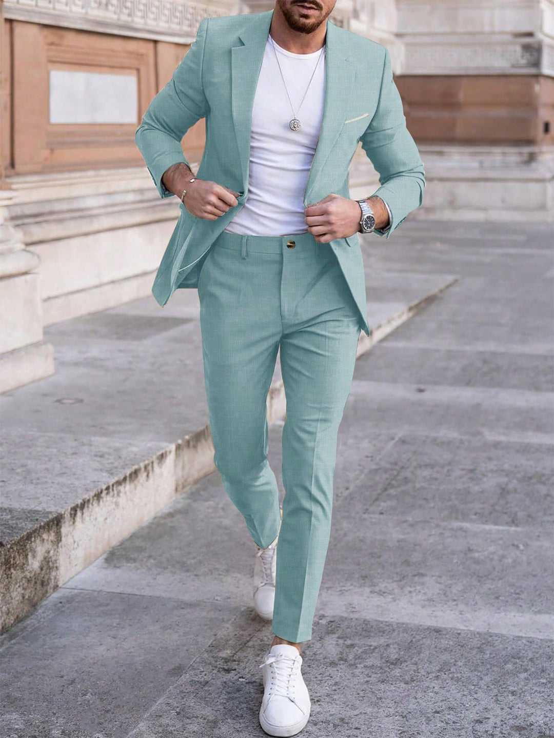 Costum SHEIN, turcoaz
