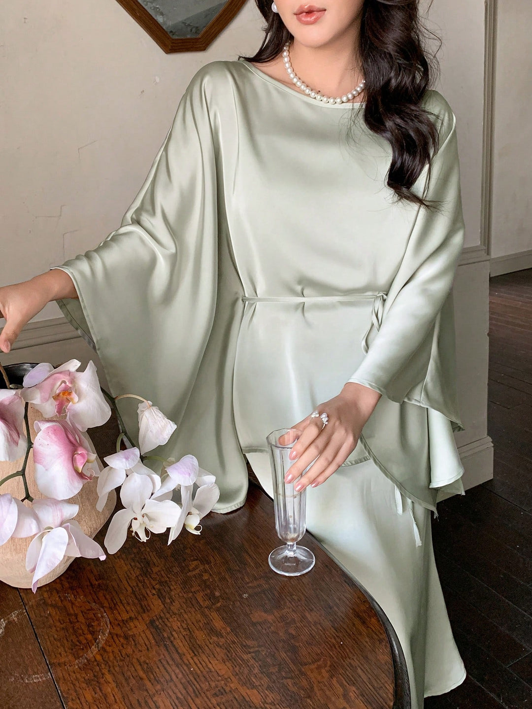 SHEIN ruhaszett és zöld ing