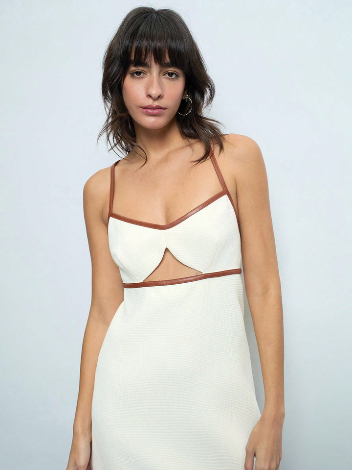 Rochie mini SHEIN, bej