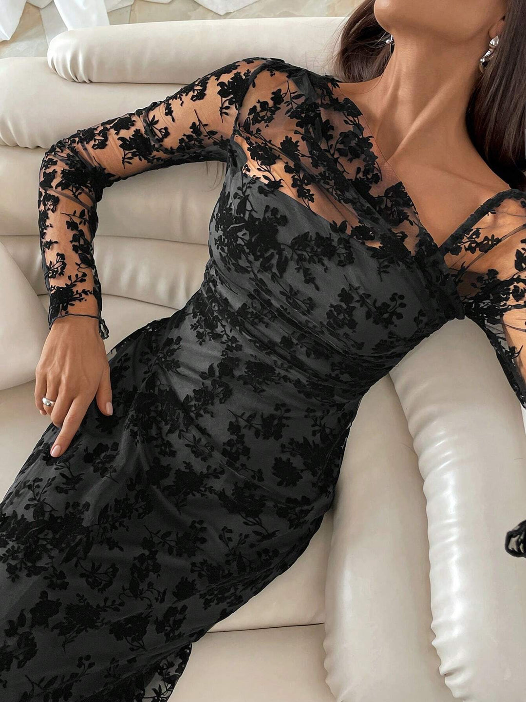 Rochie maxi SHEIN, negru