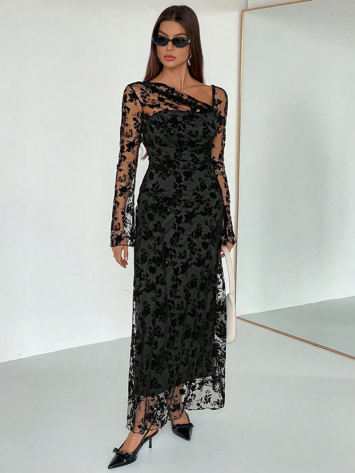 Rochie maxi SHEIN, negru