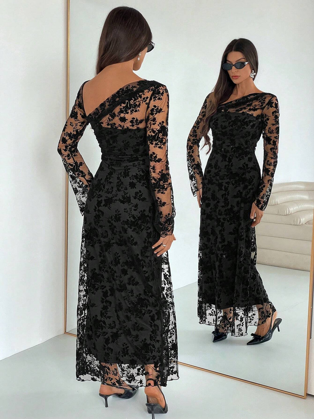 Rochie maxi SHEIN, negru