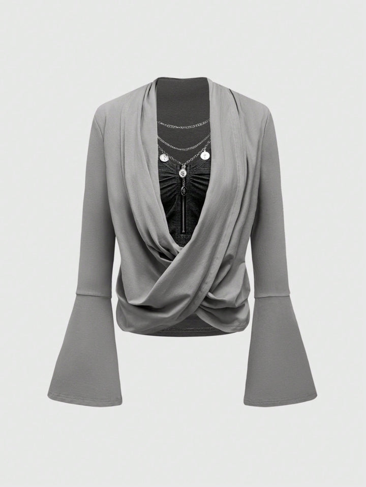 Tricou SHEIN, gri