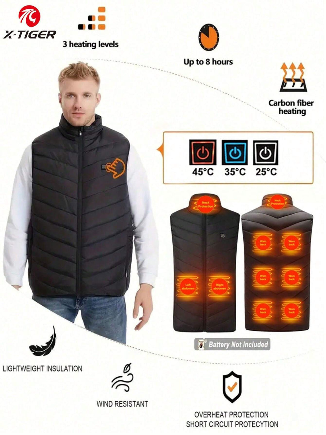 Vestă SHEIN, negru