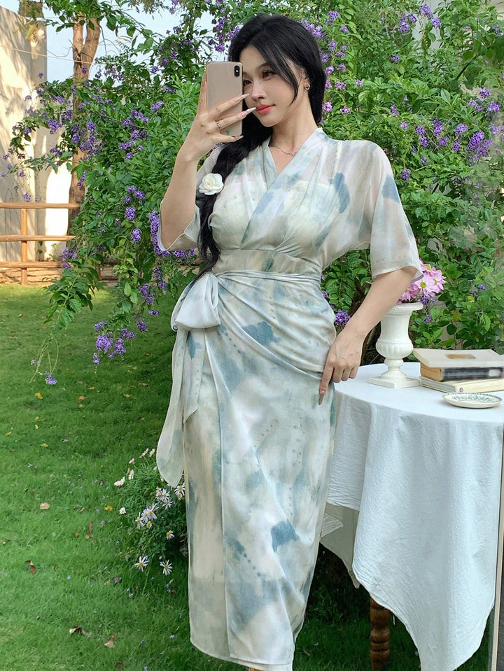 Rochie maxi SHEIN, mix culori