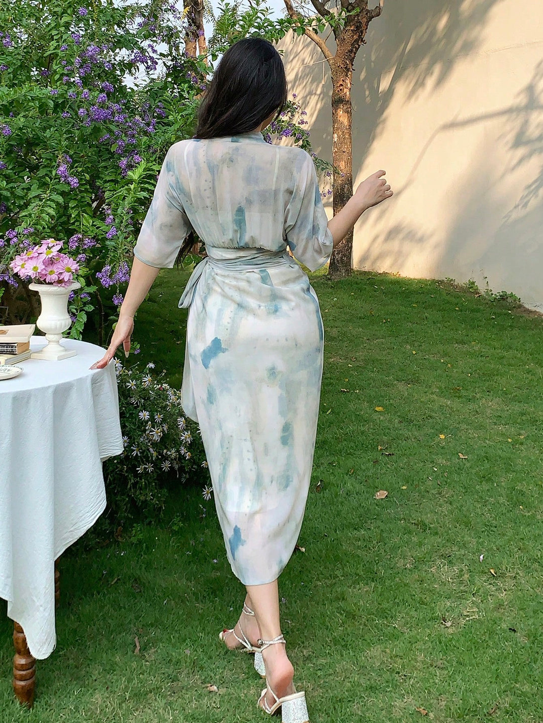 Rochie maxi SHEIN, mix culori