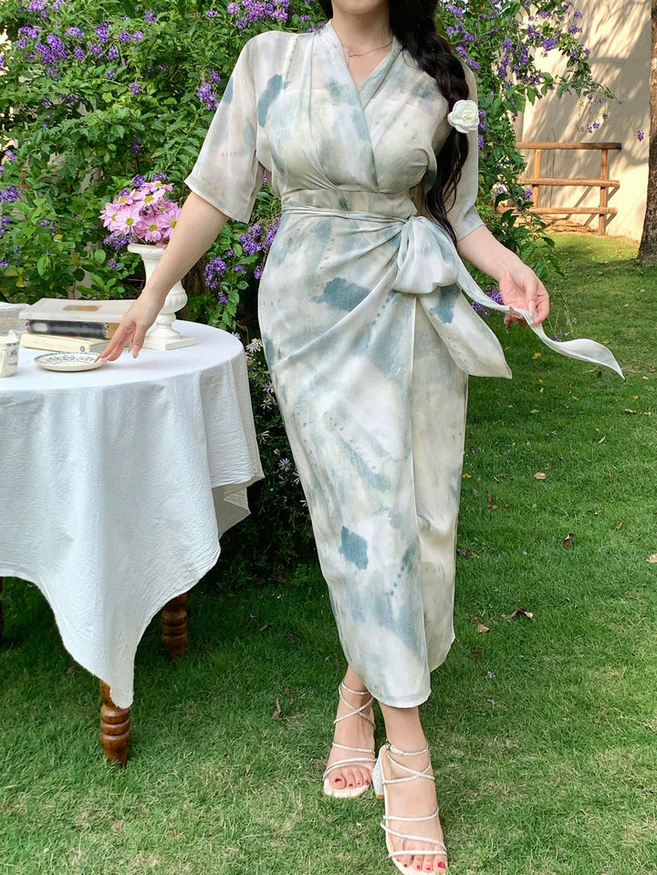Rochie maxi SHEIN, mix culori