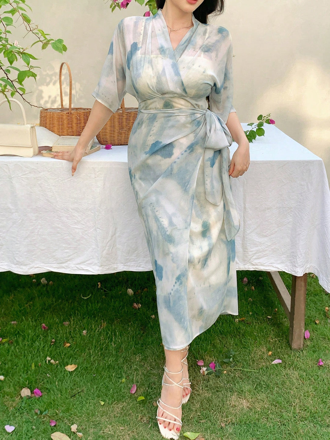 Rochie maxi SHEIN, mix culori