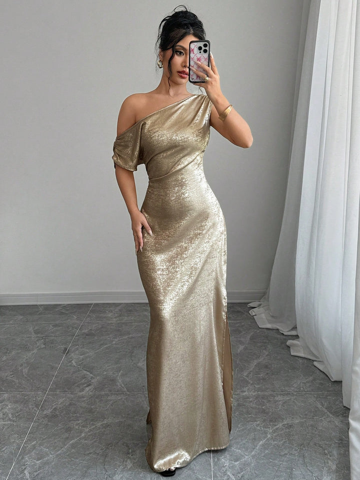 Rochie maxi SHEIN, kaki
