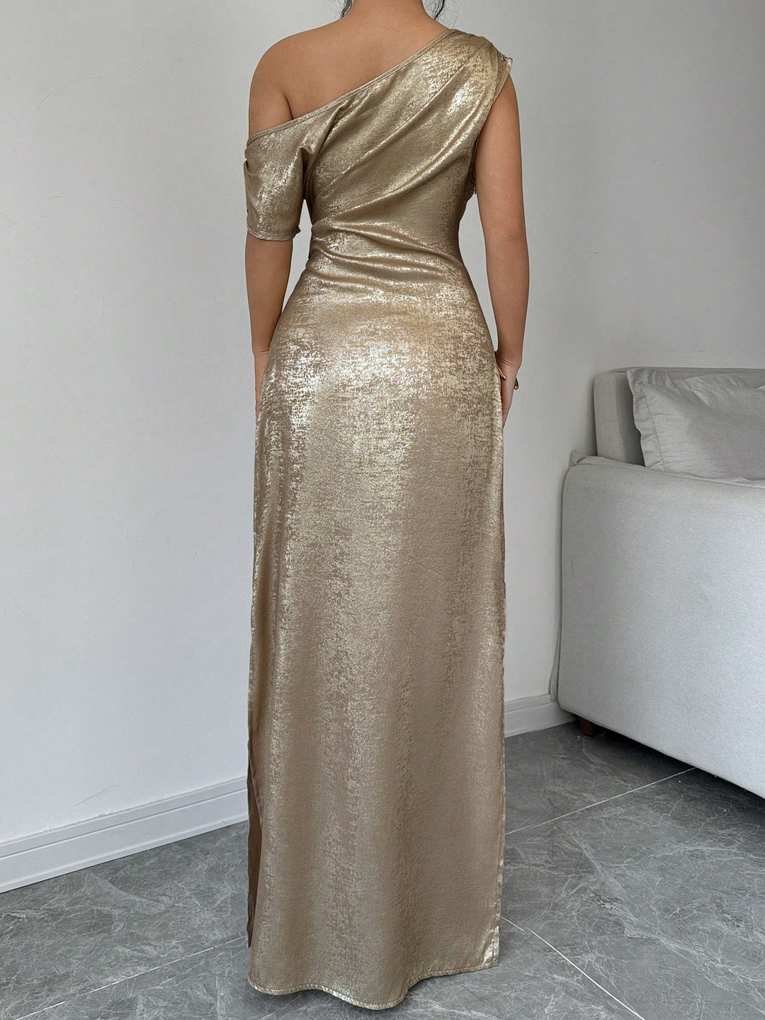Rochie maxi SHEIN, kaki