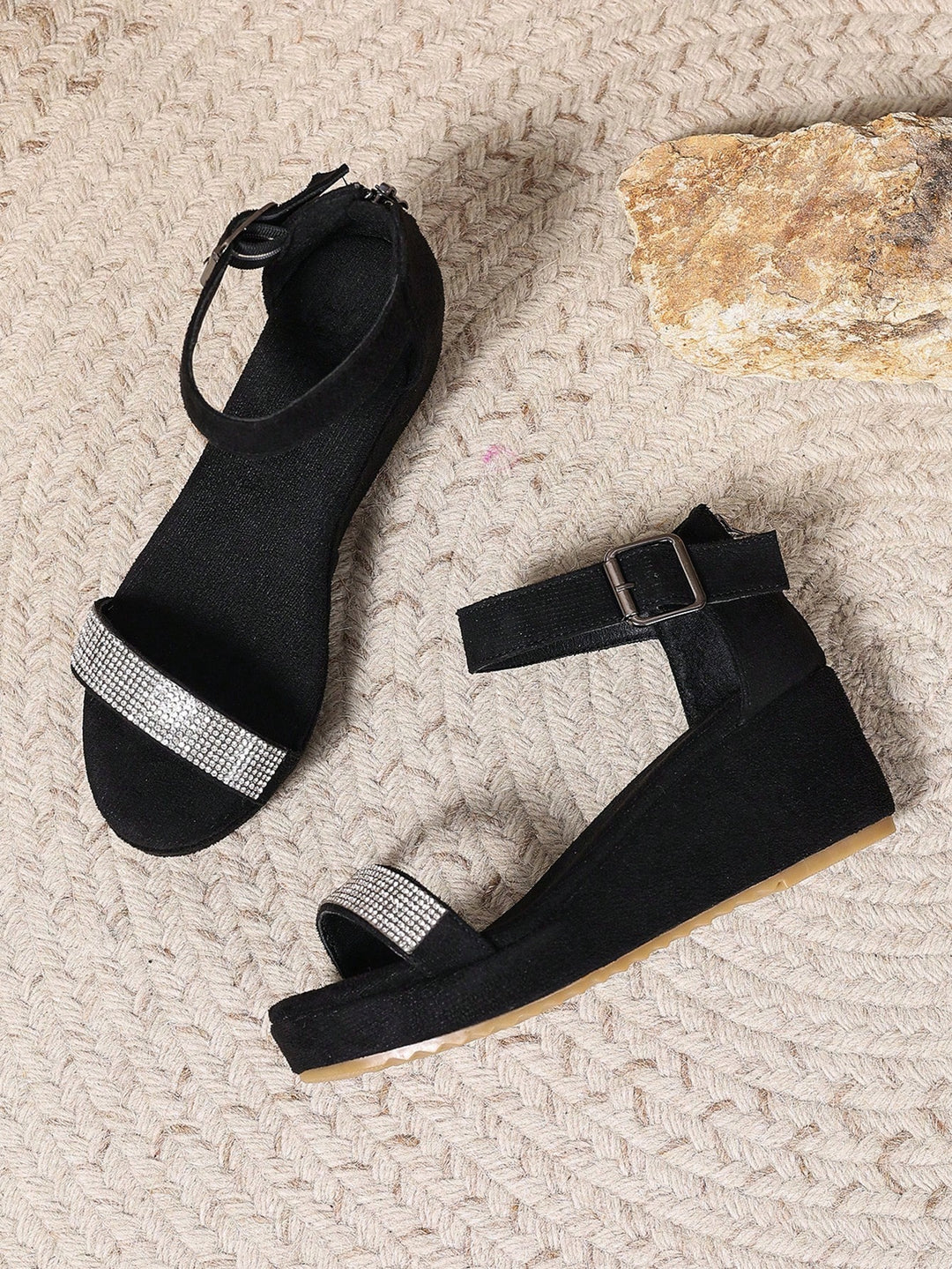 Sandale SHEIN, negru