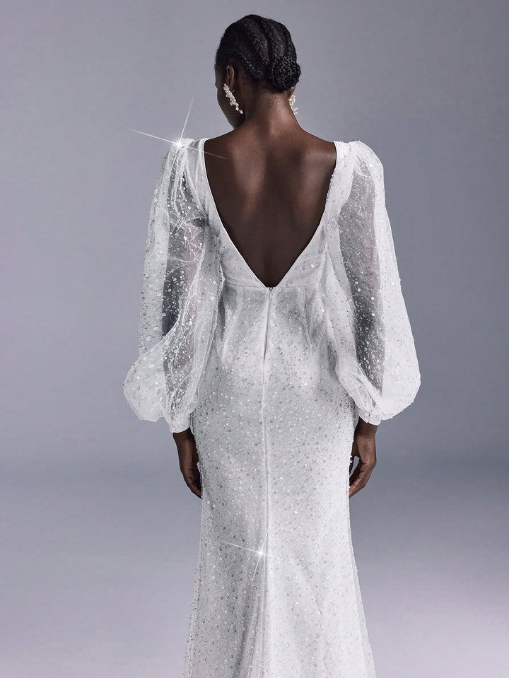 Rochie de mireasă SHEIN, alb