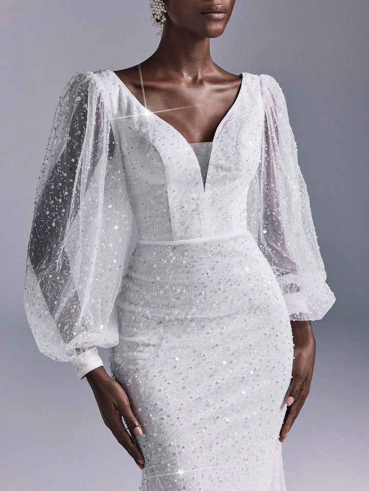 Rochie de mireasă SHEIN, alb