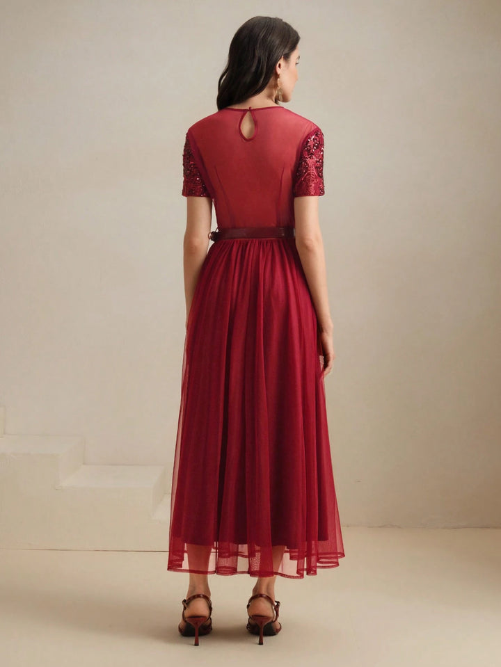 Rochie maxi SHEIN, roșu