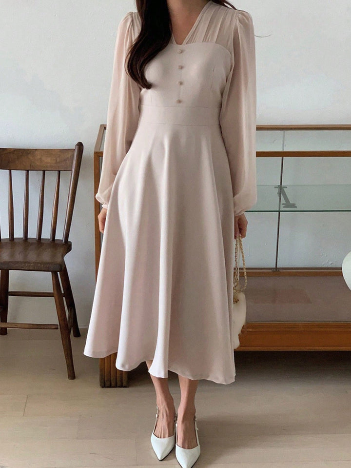Rochie midi Shein, bej