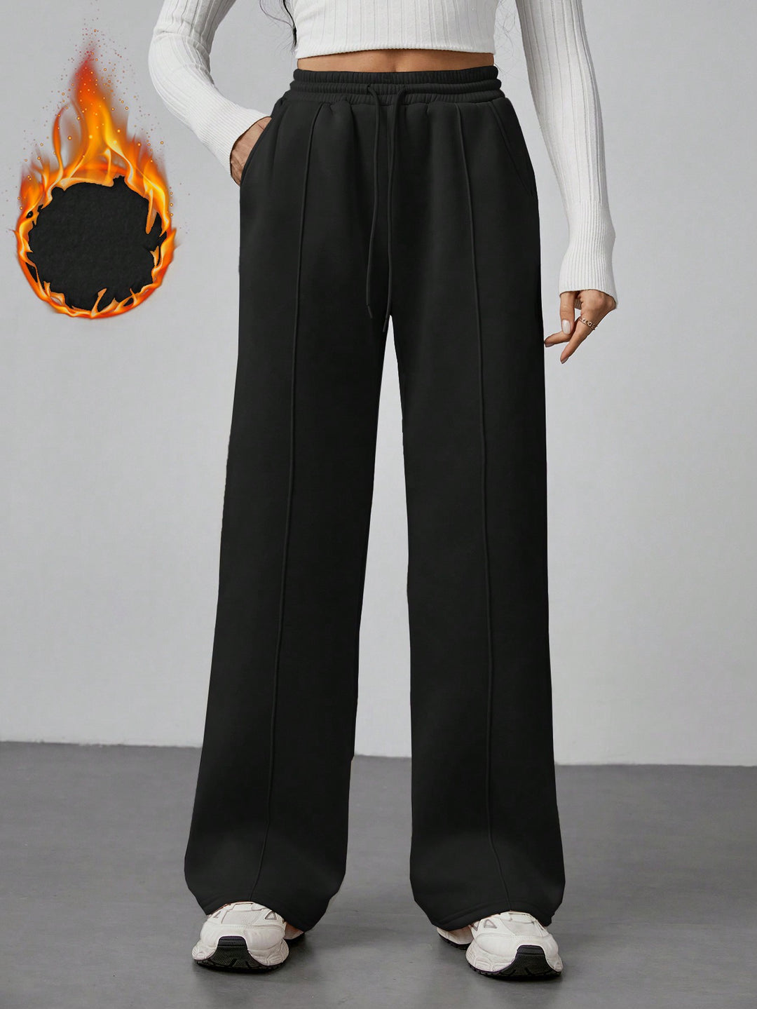 Pantaloni SHEIN, negru