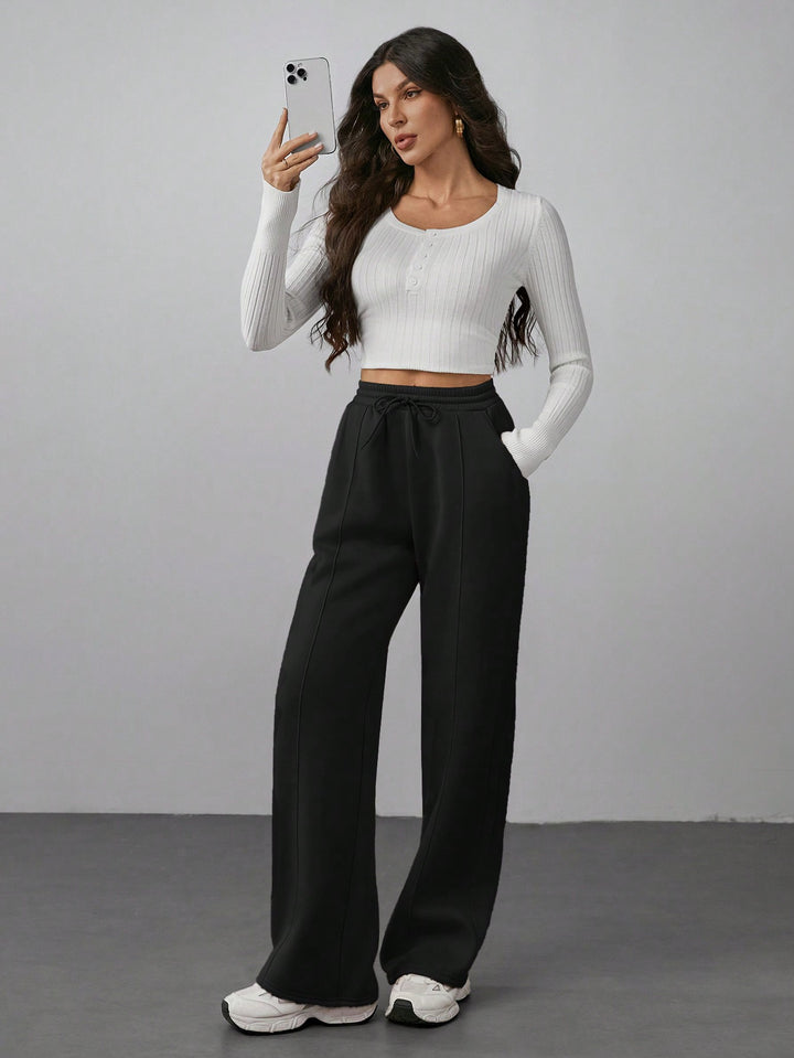 Pantaloni SHEIN, negru