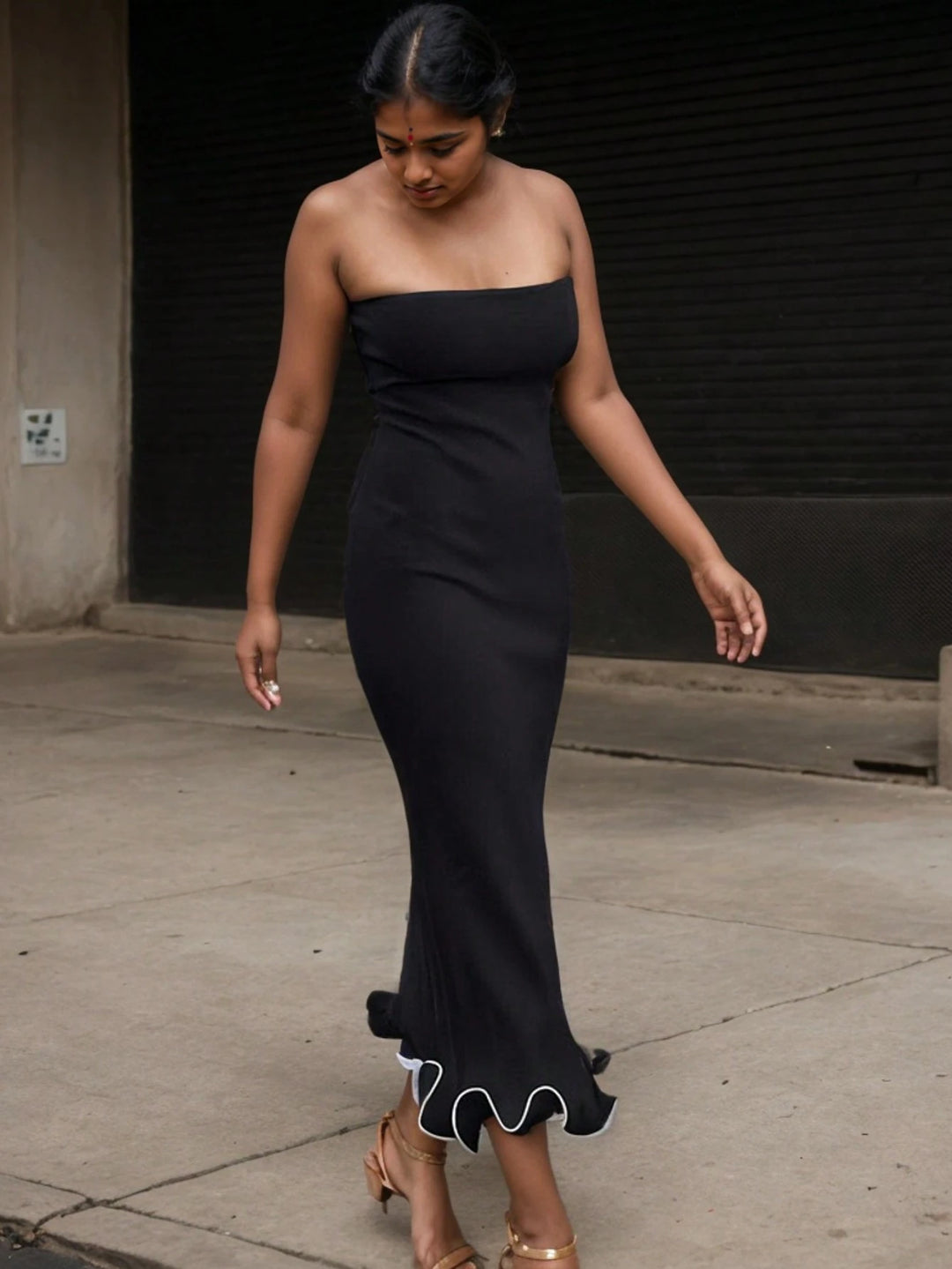 Rochie maxi SHEIN, negru