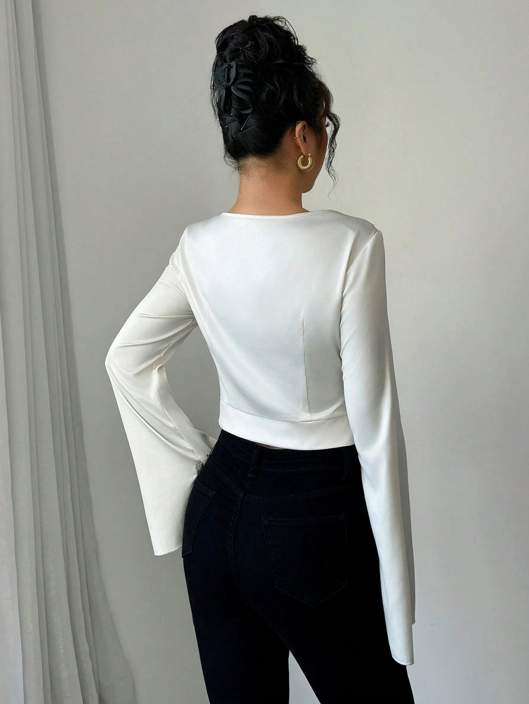 Cămașă SHEIN, crem